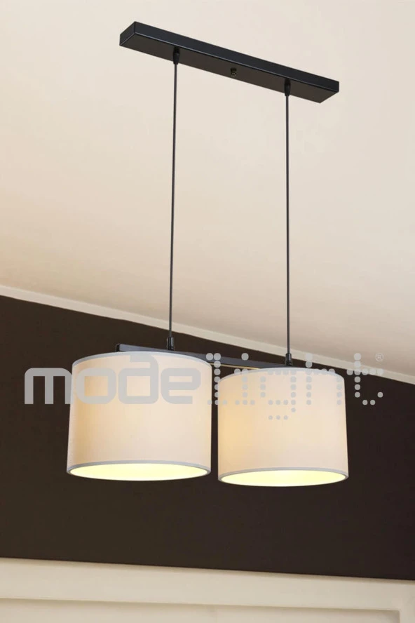 Modelight Medusa Beyaz 2li Sıralı Avize - Resim 2