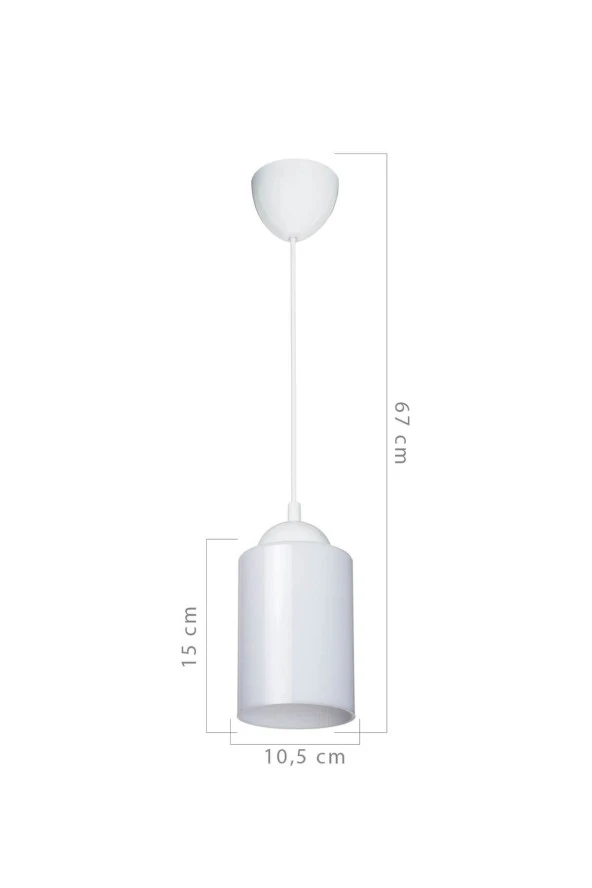 Modelight Opal Optik Promo Sarkıt -  Çift Ampul Görünümlü Cam - Resim 2