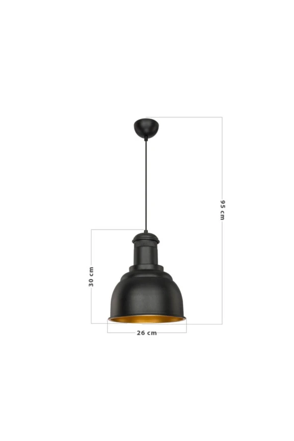 Modelight Santral Sarkıt - Siyah - Resim 3