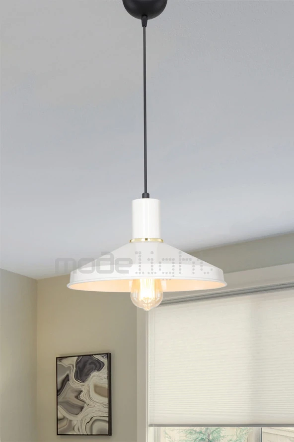 Modelight Taso Tekli Sarkıt Krem - Resim 3