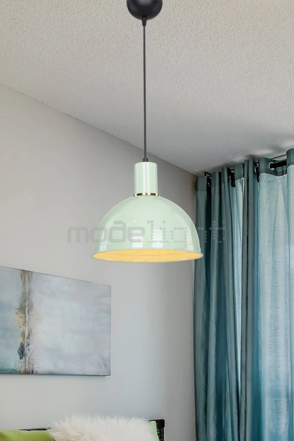 Modelight Tana Tekli Sarkıt Mint Yeşili - Resim 3
