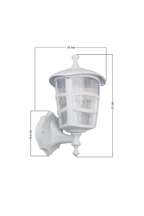 Modelight Optik Üçgen Aplik Beyaz - Resim 2