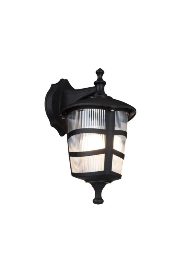Modelight Optik Üçgen Ters Aplik Siyah - Resim 2