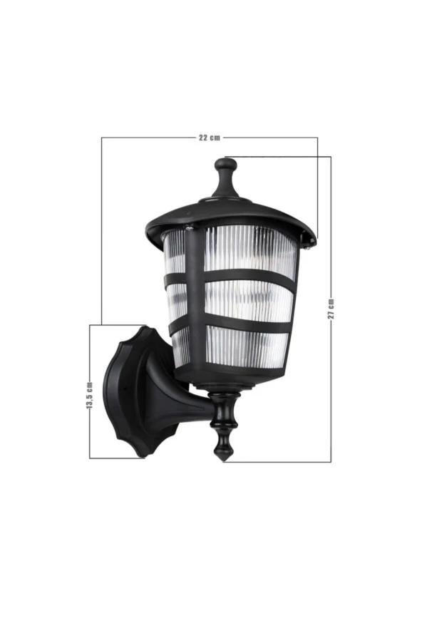 Modelight Optik Üçgen Aplik Siyah - Resim 4