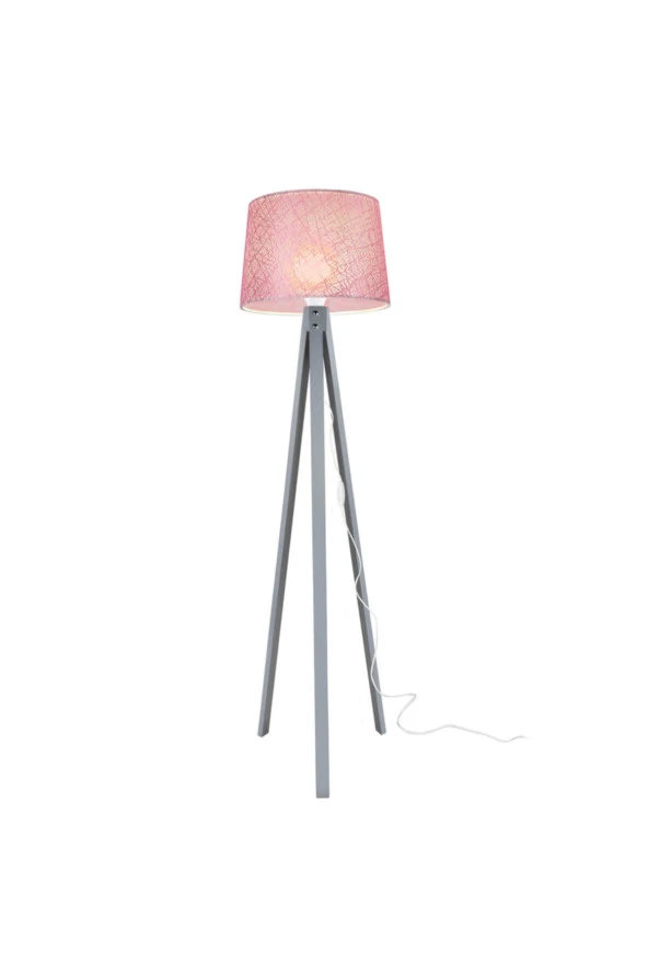 Modelight Deko Lambader Gri Ayak / File Pembe Şapka - Resim 3