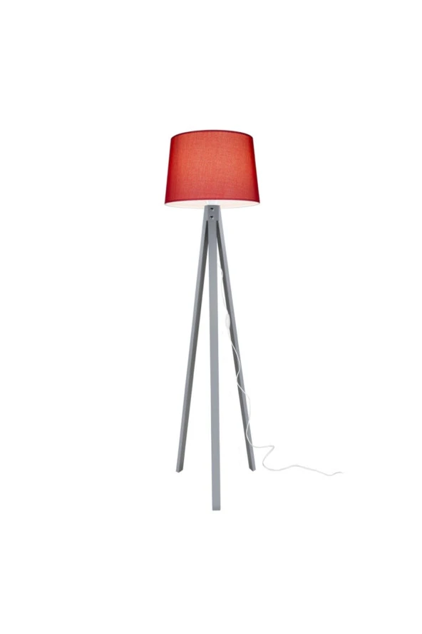Modelight Deko Lambader Gri Ayak / Bordo Şapka - Resim 2
