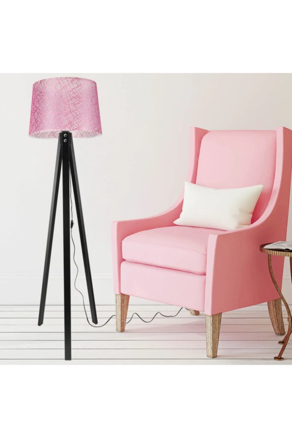 Modelight Deko Lambader Siyah Ayak / File Pembe Şapka - Resim 2