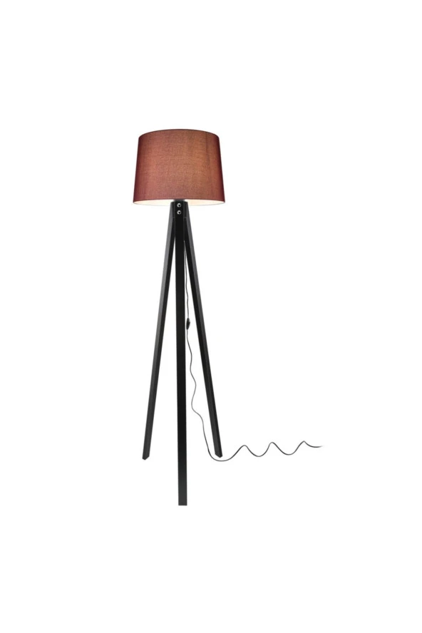 Modelight Deko Lambader Siyah Ayak / Bordo Şapka - Resim 4