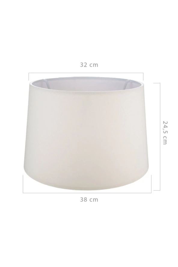 Modelight Deko Lambader Şapkası Krem - Resim 2