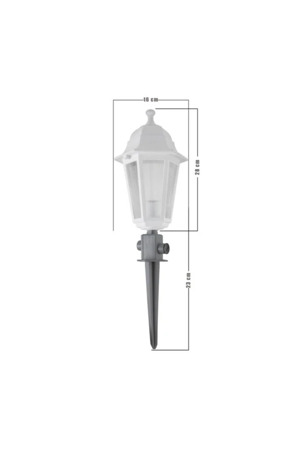 Modelight Optik Çime Saplama Altıgen Beya - Resim 2