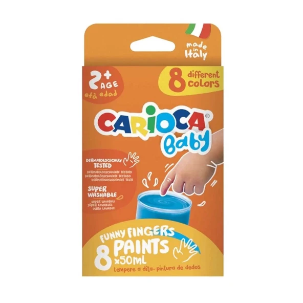 Carioca Baby Parmak Boyası 8 Renk 43174 ürün görseli 1