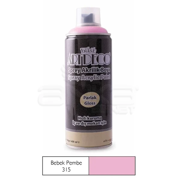 Artdeco Akrilik Sprey Boya 400ml 315 Bebek Pembe ürün görseli 1