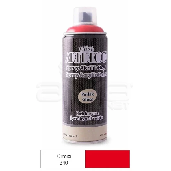 Artdeco Akrilik Sprey Boya 400ml 340 Kırmızı ürün görseli 1