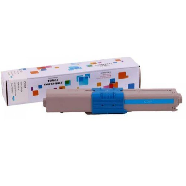 OKİ C301/C321 Uyumlu Muadil Mavi toner ürün görseli 1