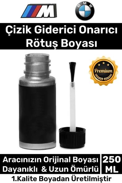 Özel Üretim Suya Dayanıklı Bmw Marka Uyumlu Çizik Taş Izi Giderici Onarıcı 250ml Oto Rötuş Boyası ürün görseli 1