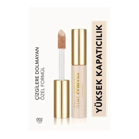 Flormar Stay Perfect Yoğun Pigmentli Kapatıcı 002 Light: Sıcak Alt Ton ürün görseli 1