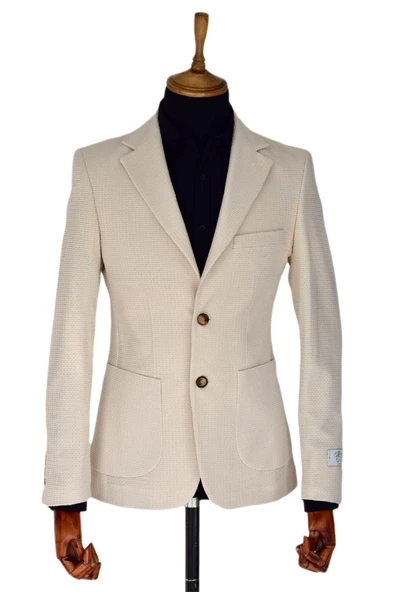 Erkek Tek Spor Ceket Çift Yırtmaçlı Gofre BGL-ST03587 ürün görseli 1