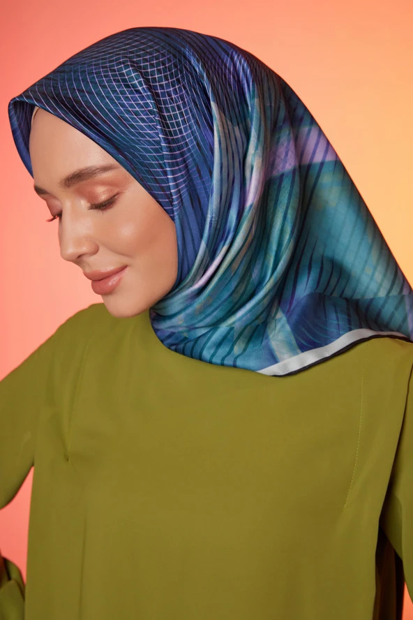 Armine Sport  90*90 Polyester Rayon Eşarp-02001 - Resim 2