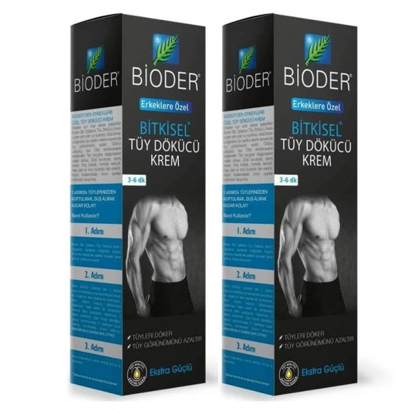 Bioder Erkelere Özel Tüy Dökücü Krem 100 ml+100 ml ürün görseli 1
