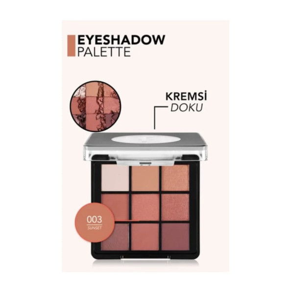 Flormar Exclusive Eyeshadow Palette 003 Sunset - Resim 5