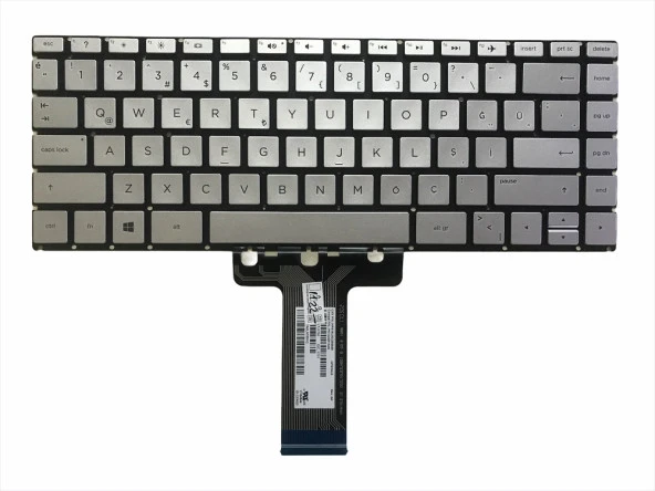 Hp x360 14-cd0013nt (4MS25EA) Notebook Klavyesi (Silver, Gri TR) ürün görseli 1