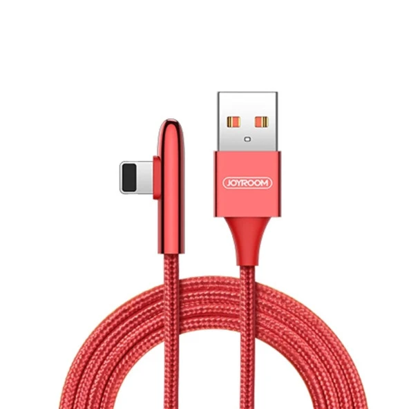 Joyroom S-M98K 1.2M 3A Lightning Şarj ve Data USB Kablosu Kırmızı ürün görseli 1