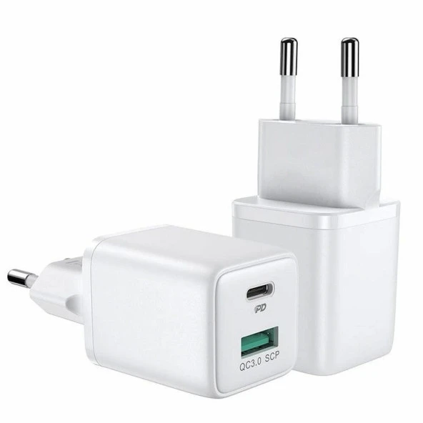 Joyroom L-QP303 30W 2 Port PD Şarj Adaptörü Seyahat Sarj Cihazı ürün görseli 1