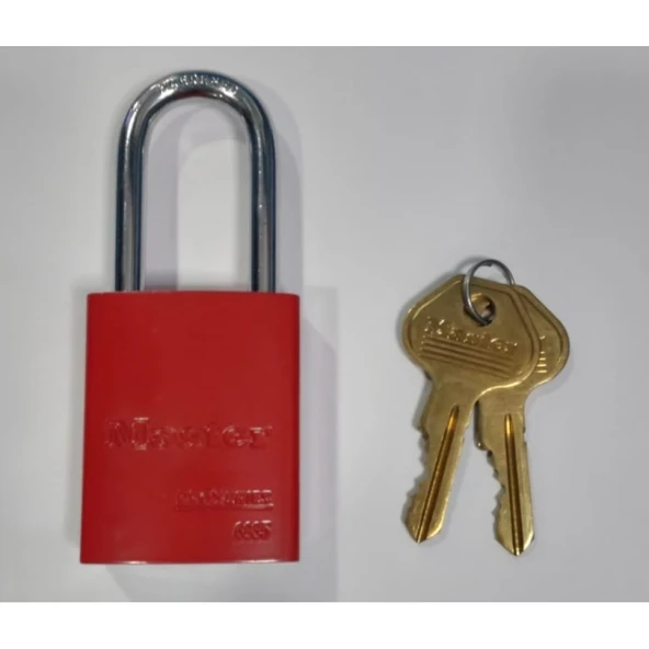 Masterlock Asma Kilit Uzun Kanca 411LTRED Lockout Tagout ürün görseli 1