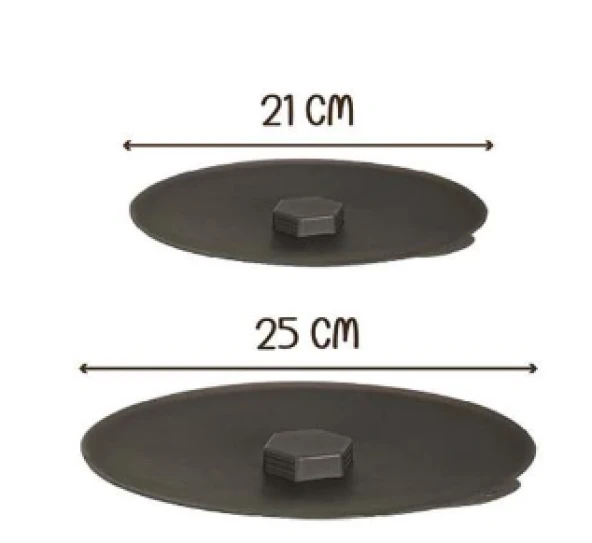 SİLİKON TENCERE KAPAK 2Lİ 21-25CM - Resim 3