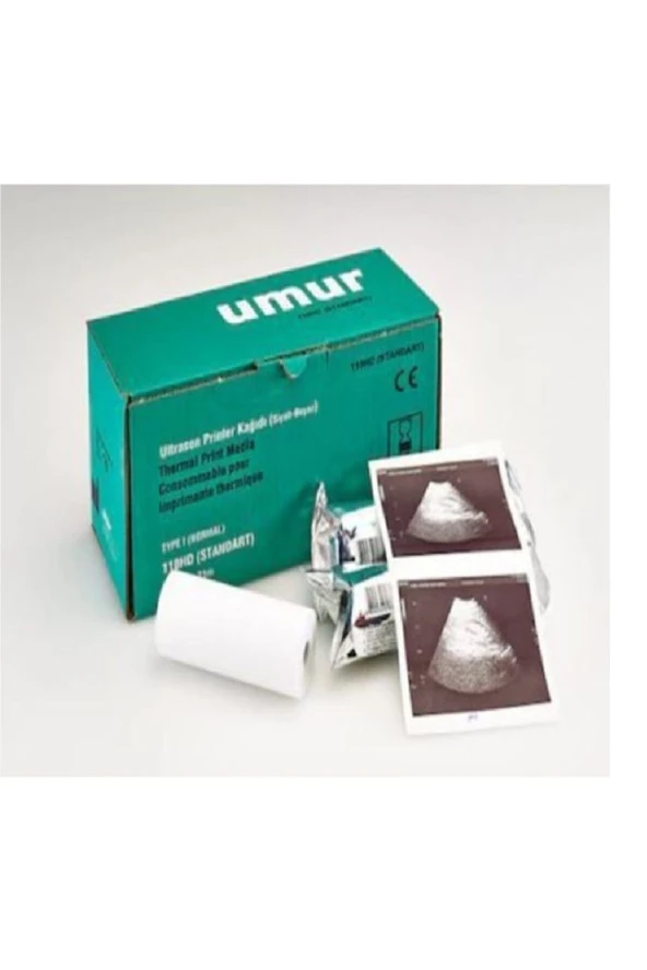 UMUR 110Hd Ultrason Kağıdı Ultrasound Printer Kağıdı 110Hd Sony Ve Mitsubishi Uyumlu 6 Rulo ürün görseli 1