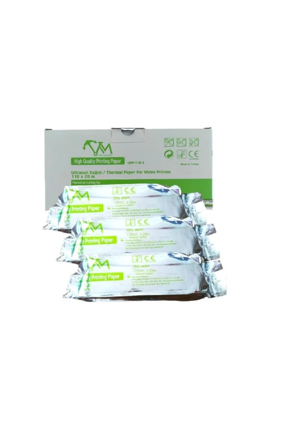 VİRA Upp 110 S Ultrason Kağıdı / Termal Paper For Video Printer 110 X 20 M 3 Adet ürün görseli 1