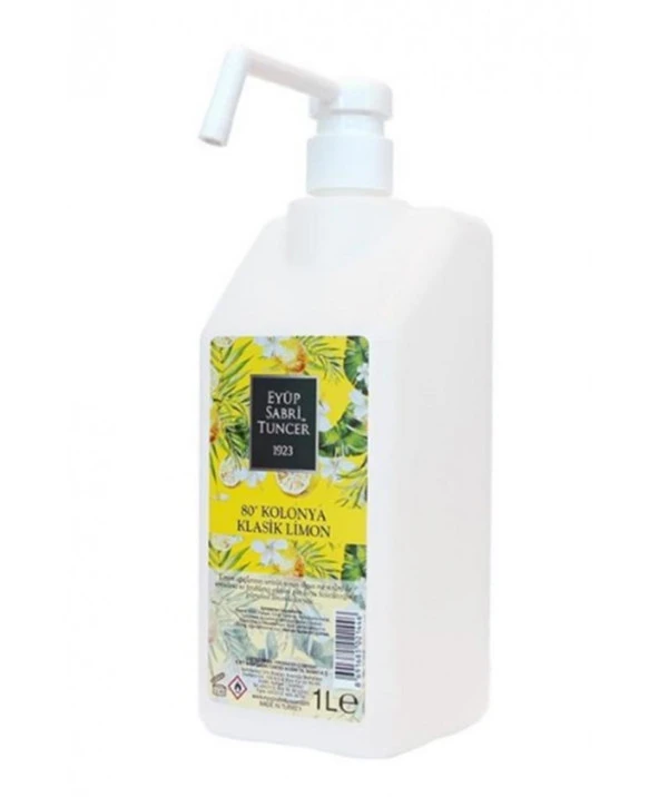 Eyüp Sabri Tuncer Klasik Limon Kolonyası Pompalı Pet Bidon 1000 ml ürün görseli 1