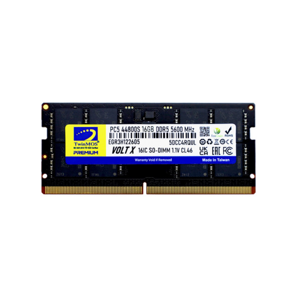 Twinmos Ddr5 16GB 5600MHZ CL46 Notebook Ram (TMD516GB5600S46) ürün görseli 1