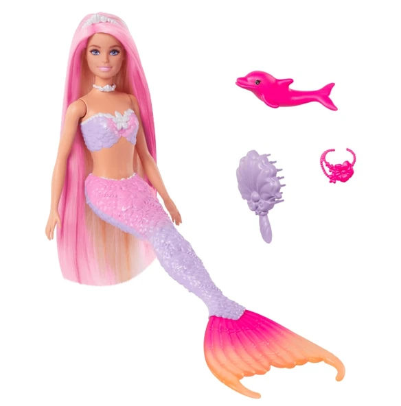 Barbie Renk Değiştiren Deniz Kızı ve Aksesuarları HRP97 Lisanslı Ürün ürün görseli 1