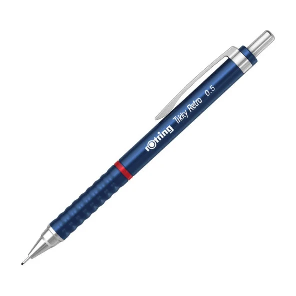 Rotring Tikky Retro Metalik Versatil Kalem Uçlu Kalem 0.5 Metalik Mavi ürün görseli 1