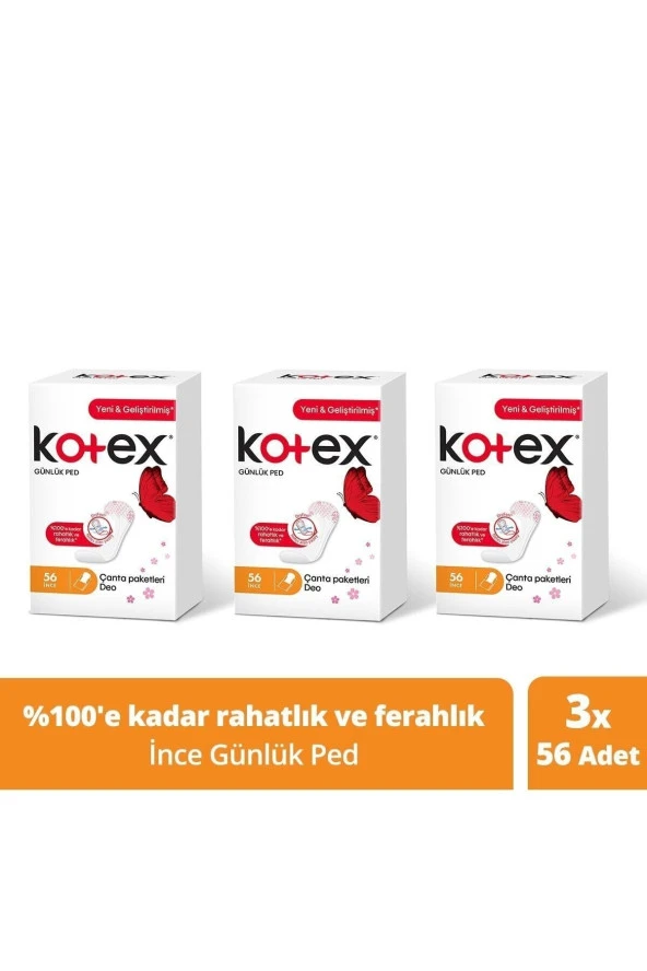 Ince Günlük Ped Parfümlü 56'lı -3'lü Paket ürün görseli 1