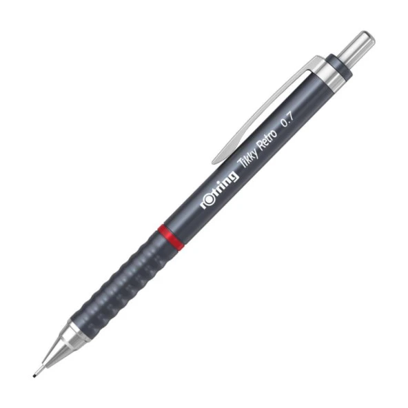 Rotring Tikky Retro Metalik Versatil Kalem Uçlu Kalem 0.7 Metalik Gri ürün görseli 1