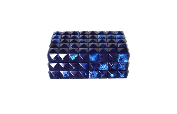Crearthome Mavi Mozaikli Kapaklı Kutu 22x14x9 cm EPG 11 ürün görseli 1
