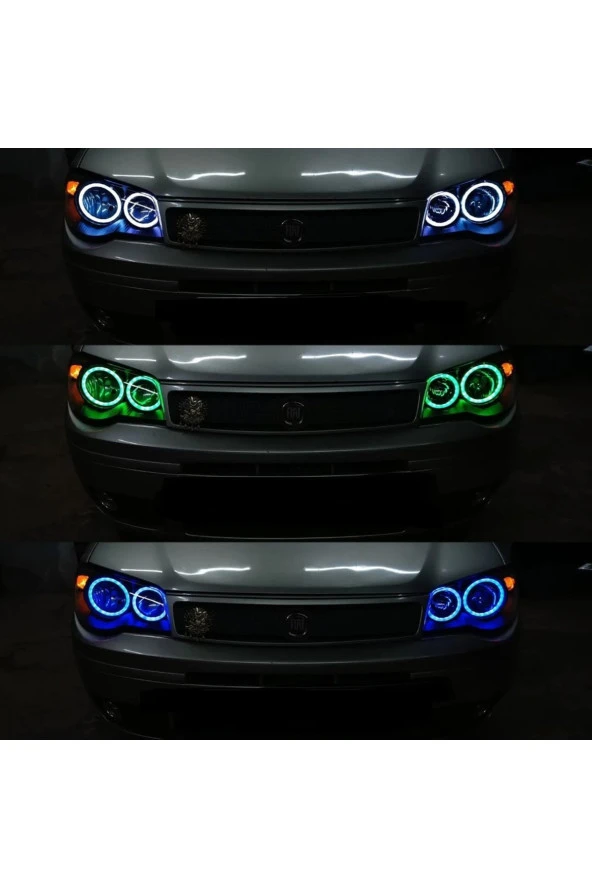 Albea  Uyumlu O Tipi Bluetooth RGB Angel, 4 Adet, Telefondan Kumandalı, 16 Renkli, Albea Angel Far ürün görseli 1
