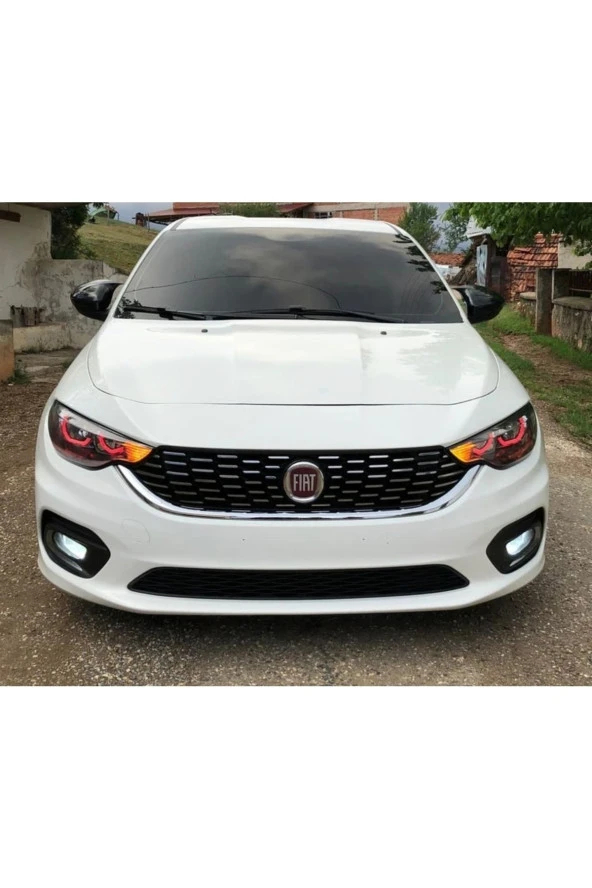 Fiat Egea Uyumlu L Tipi Angel Far Halkası Beyaz 4 Adet, far içi halka, Egea angel far ürün görseli 1