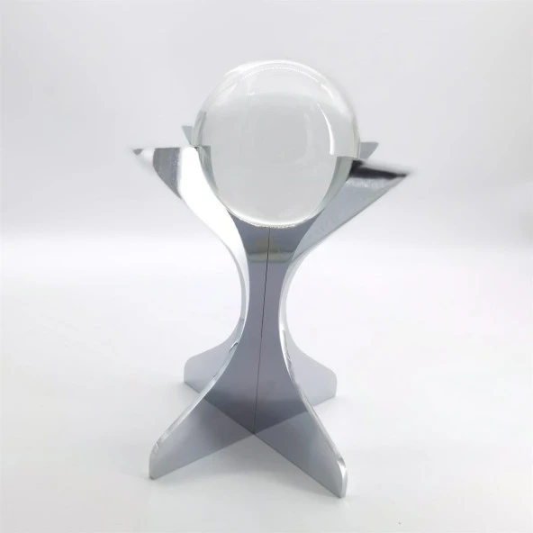 Crearthome Platin Lazer Kesimli Küreli Model Dekoratif Obje 21x20 cm C215.P38PL ürün görseli 1