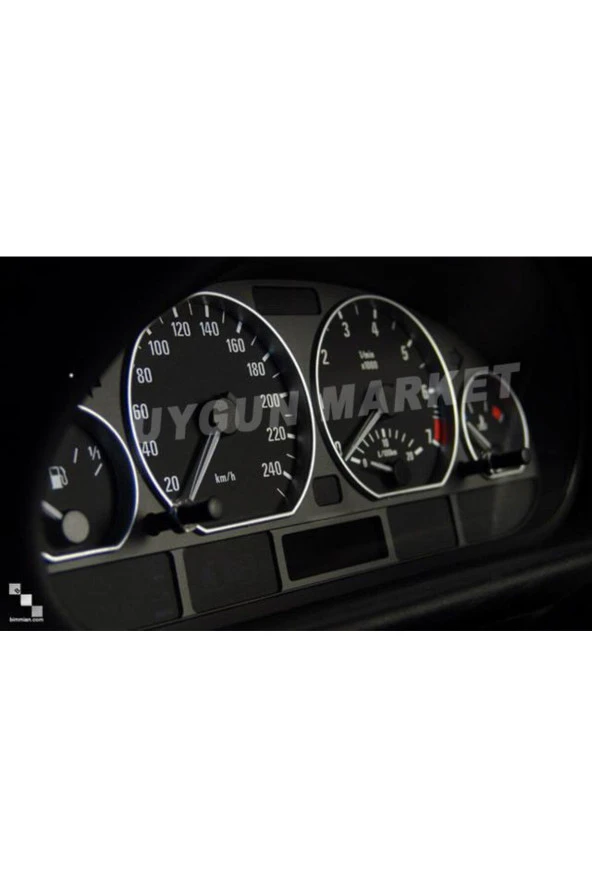 Bmw E46 Gösterge Krom Halkası, Bmw 3 Seri E46 Krom Kadran Çerçevesi Seti ürün görseli 1