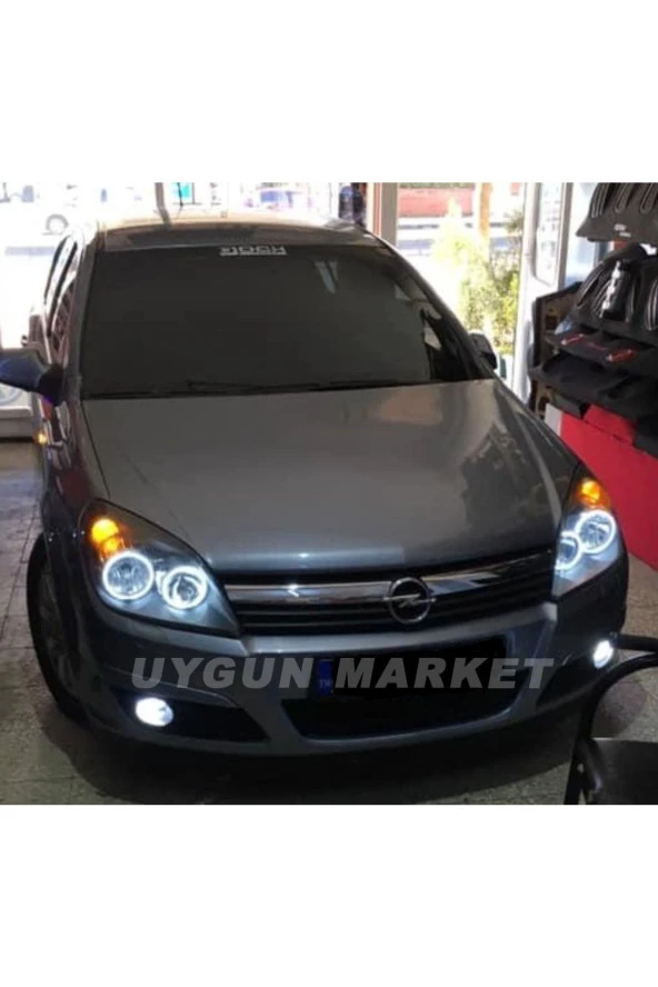 Uygunmarketcom, Opel Astra H Angel Halka, 4 Adet, Beyaz, Astra H far içi halka, Astra angel far ürün görseli 1