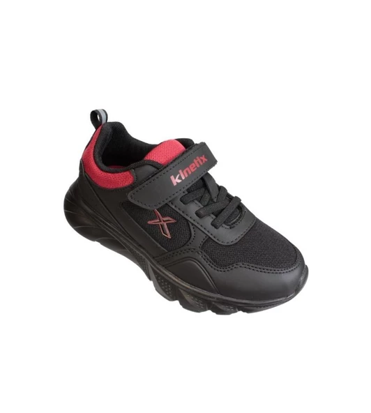 KİNETİX Erkek Çocuk Siyah Gri Çırtlı Comfort Rahat Taban Sneaker Spor Ayakkabı ürün görseli 1