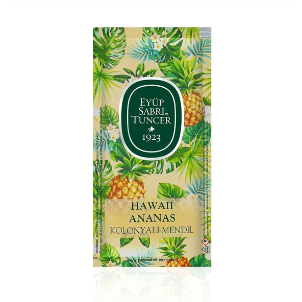 Eyüp Sabri Tuncer Hawaii Ananas Kolonyalı Mendil 150li (Küçük Boy) ürün görseli 1