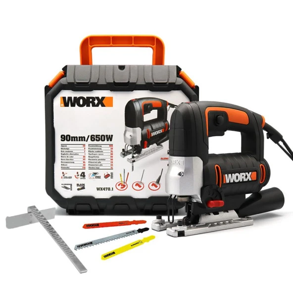 WORX WX478.1 650Watt Profesyonel Devir Ayarlı Dekupaj Testere ürün görseli 1