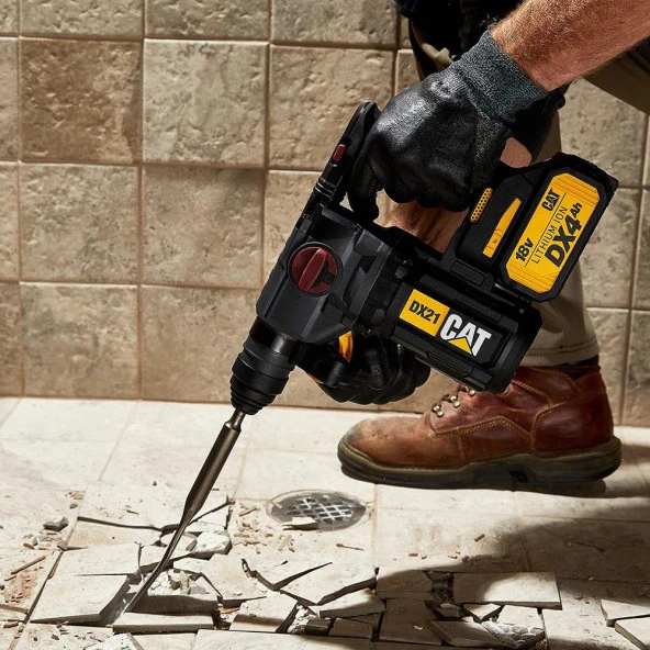 CAT DX21B 18Volt 2.2J Kömürsüz Profesyonel SDS-Plus Pnömatik Kırıcı/Delici (Akü Dahil Değildir) ürün görseli 1