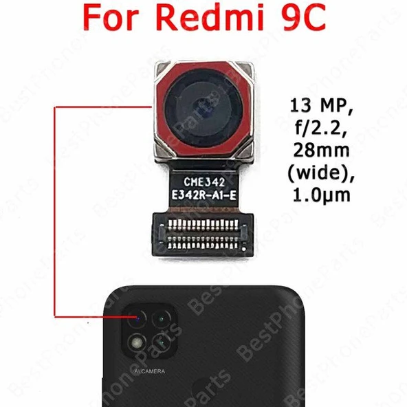 Tkgz Xiaomi Redmi 9A-9C Arka Kamera Orj ürün görseli 1