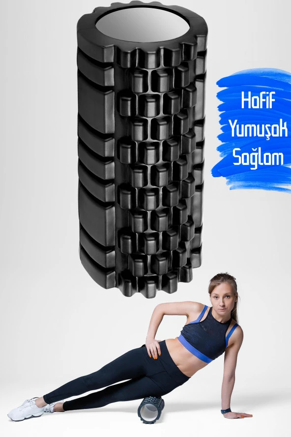 Foam Roller Fitness Masaj Rulosu Pilates Köpüğü Yüksek Yoğunluklu Orta Yumuşak ürün görseli 1