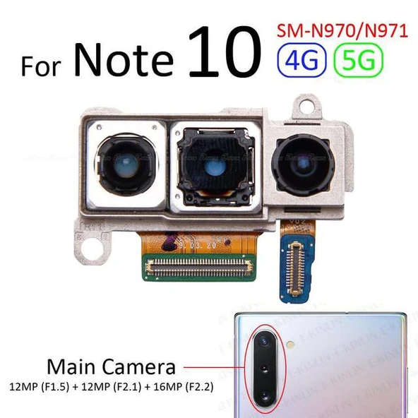 Tkgz Samsung Galaxy NOTE 10 Arka Kamera (Orjinal) ürün görseli 1